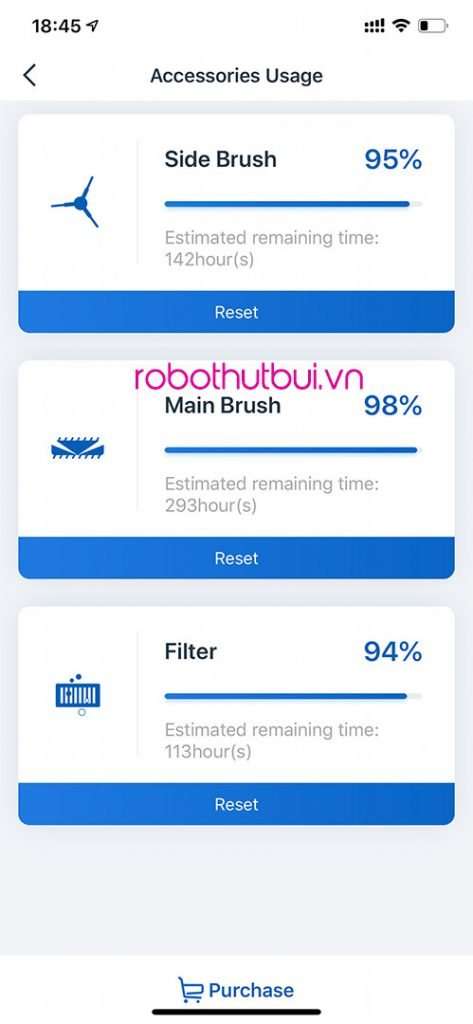 So sánh Ecovacs Deebot T8 AIVI và Xiaomi Roborock S6 MaxV 17 Ecovacs Deebot OZMO T8 AIVI quản lý bảo dưỡng