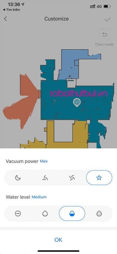So sánh Ecovacs Deebot T8 AIVI và Xiaomi Roborock S6 MaxV 4 Roborock S6 MaxV tùy chọn lực hút